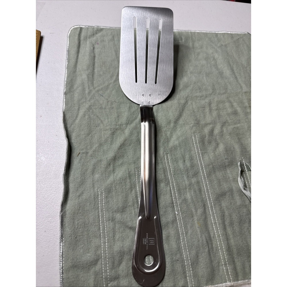 Vintage B Japan Stainless Steel #‎ 3981 14"  Turner Flipper Slotted Spatula